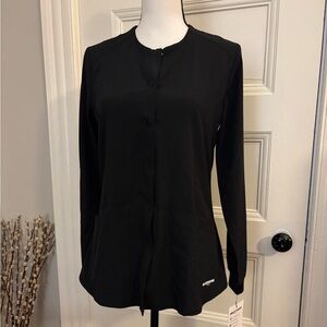 Women’s Black Button-Up Scrub Jacket ***NEW***